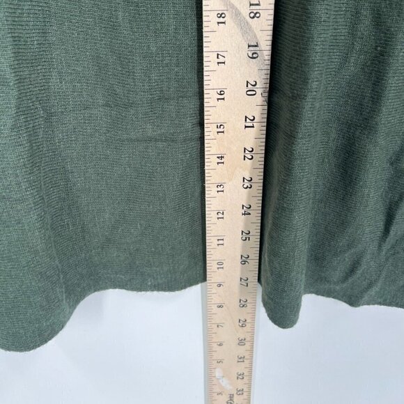 14th & Union Wool & Viscose Blend Oversized Sweater Green Women's M Medium - Picture 6 of 9